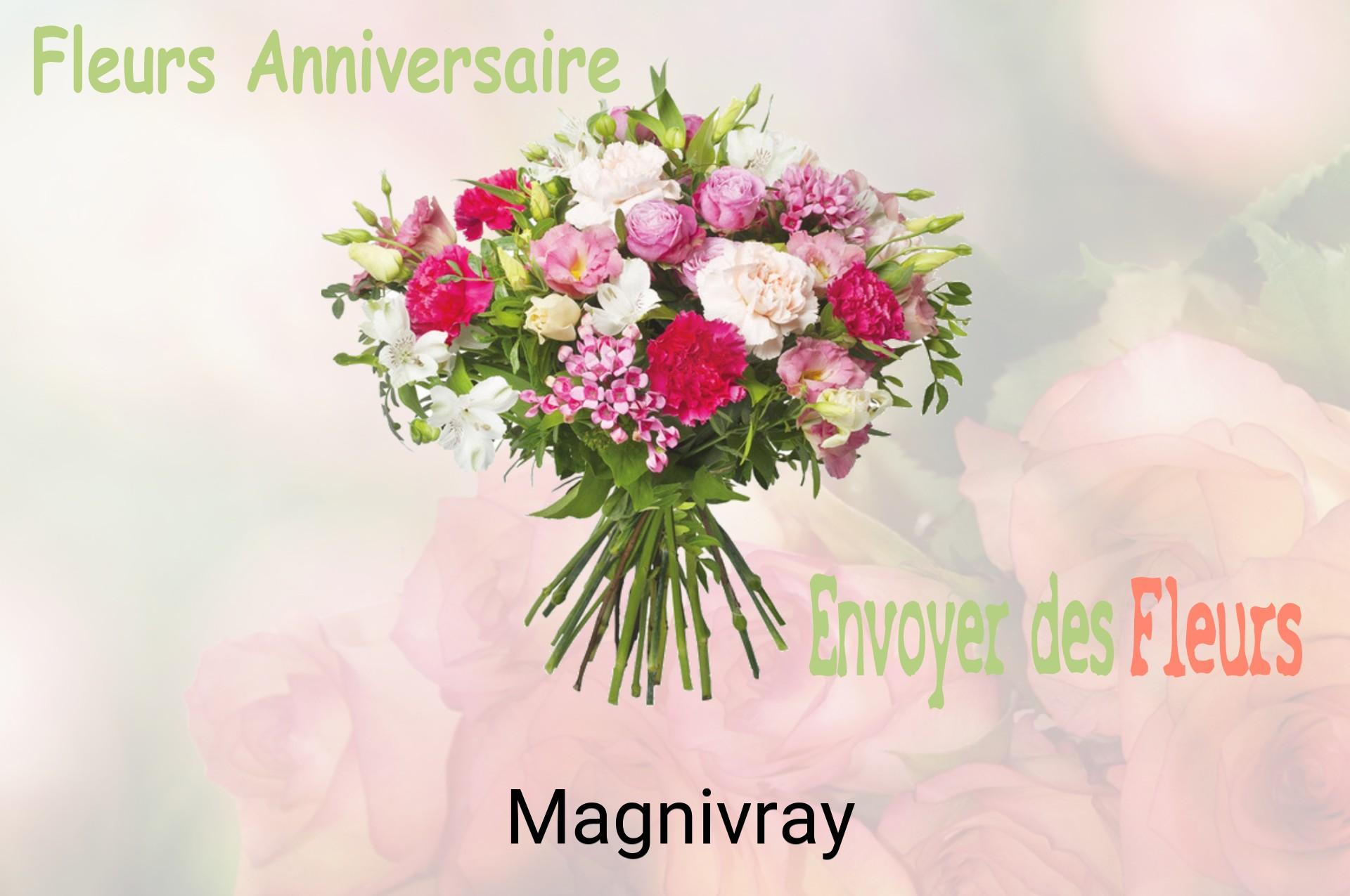 Bouquet de fleurs d’anniversaire livré à Magnivray