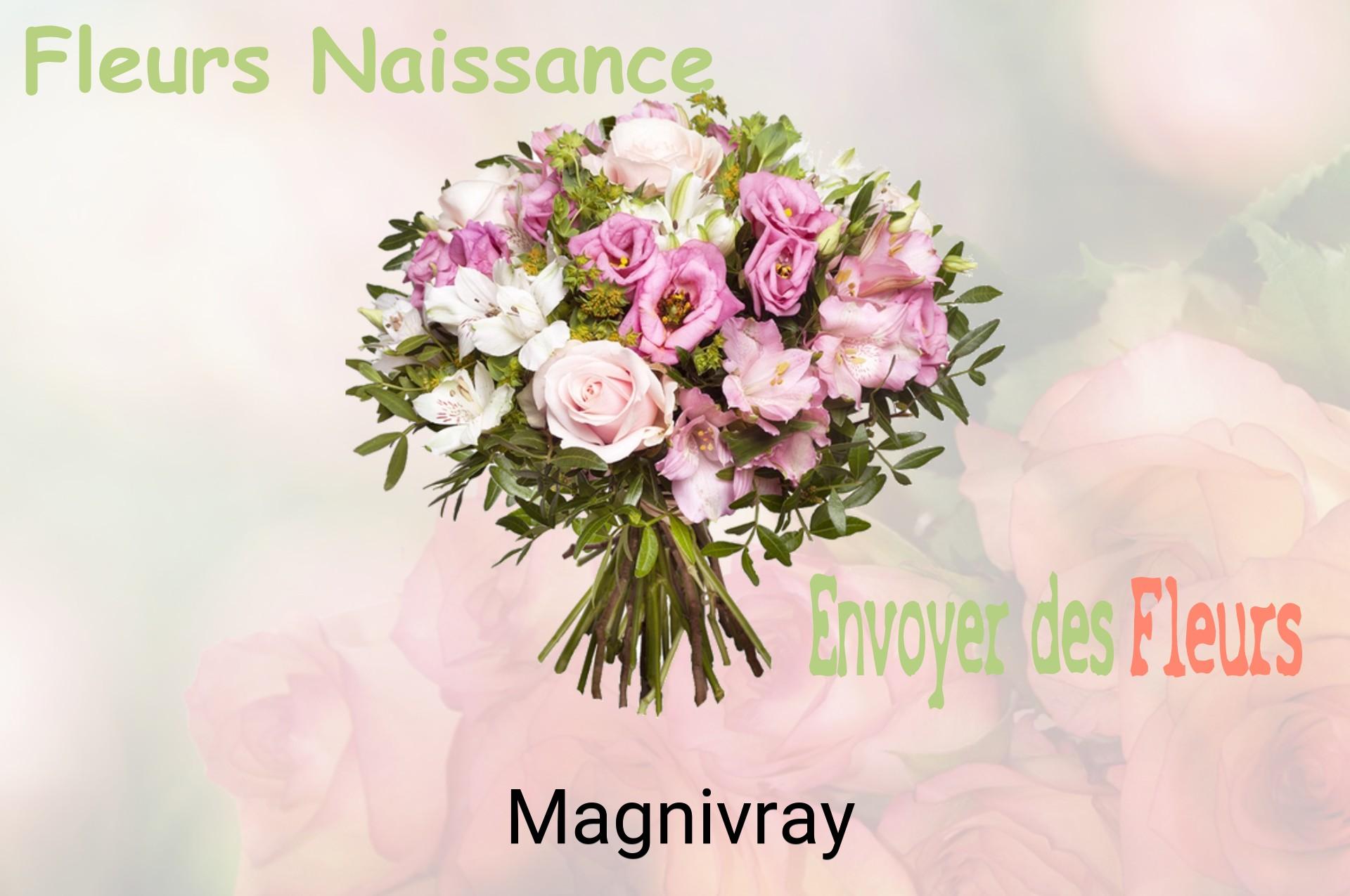 Bouquet de fleurs de naissance livré à Magnivray